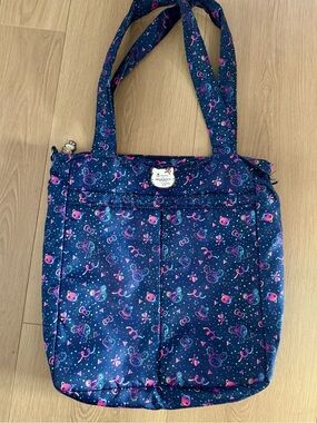 Sanrio Navy Blue Tote with Pink & Teal Accents